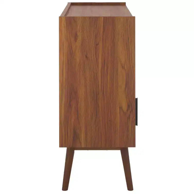 Meuble TV à rideaux coulissants – Console TV avec rangement à portes coulissantes