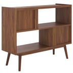 Meuble TV à rideaux coulissants – Console TV avec rangement à portes coulissantes