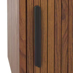 Meuble TV à rideaux coulissants – Console TV avec rangement à portes coulissantes
