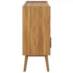 Meuble TV à rideaux coulissants – Console TV avec rangement à portes coulissantes
