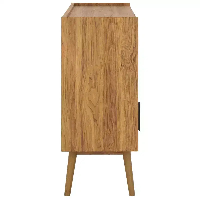 Meuble TV à rideaux coulissants – Console TV avec rangement à portes coulissantes