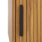 Meuble TV à rideaux coulissants – Console TV avec rangement à portes coulissantes