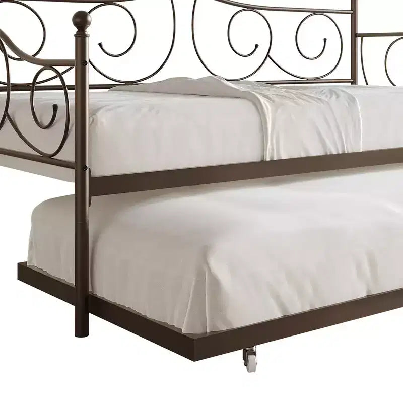 Miroir mural biseauté rond de 24 pouces avec cadre en corne carrelée blanc et beige