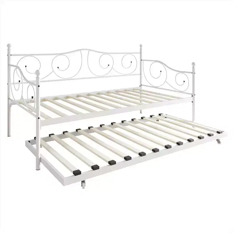 Miroir mural biseauté rond de 24 pouces avec cadre en corne carrelée blanc et beige