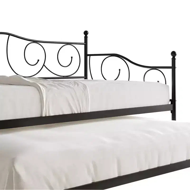Miroir mural biseauté rond de 24 pouces avec cadre en corne carrelée blanc et beige