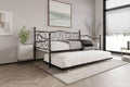 ChaletPosh Metal Daybed With Trundle