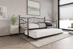 ChaletPosh Metal Daybed With Trundle